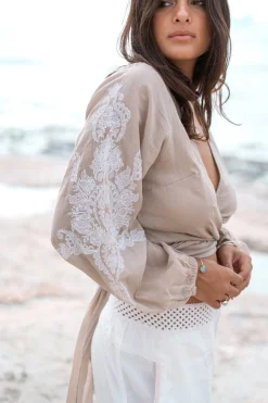 Top Sergio Cuenca Light Taupe