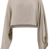 Top Wide Linen Taupe