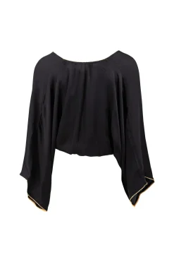 Top Zoia Silk Zwart