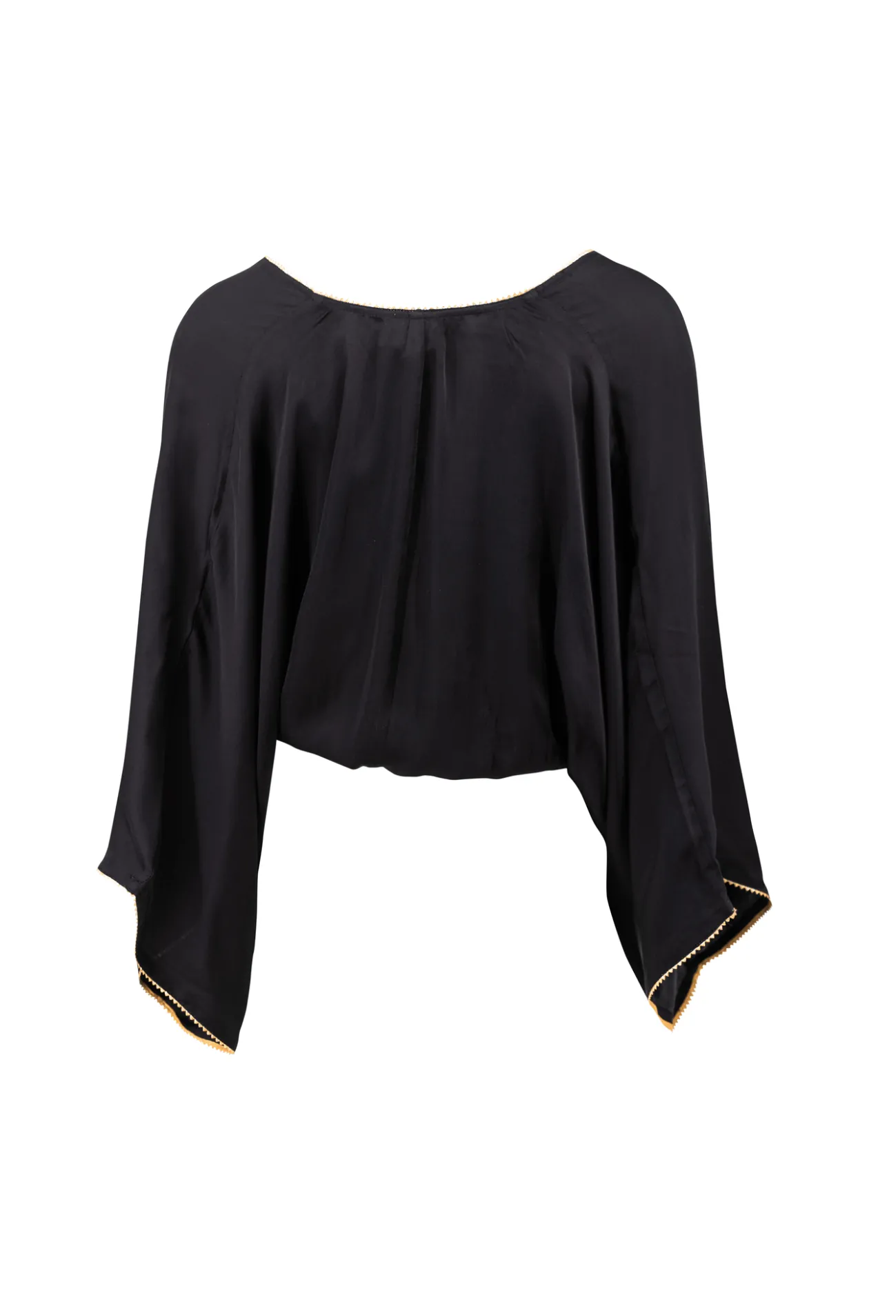 Top Zoia Silk Zwart