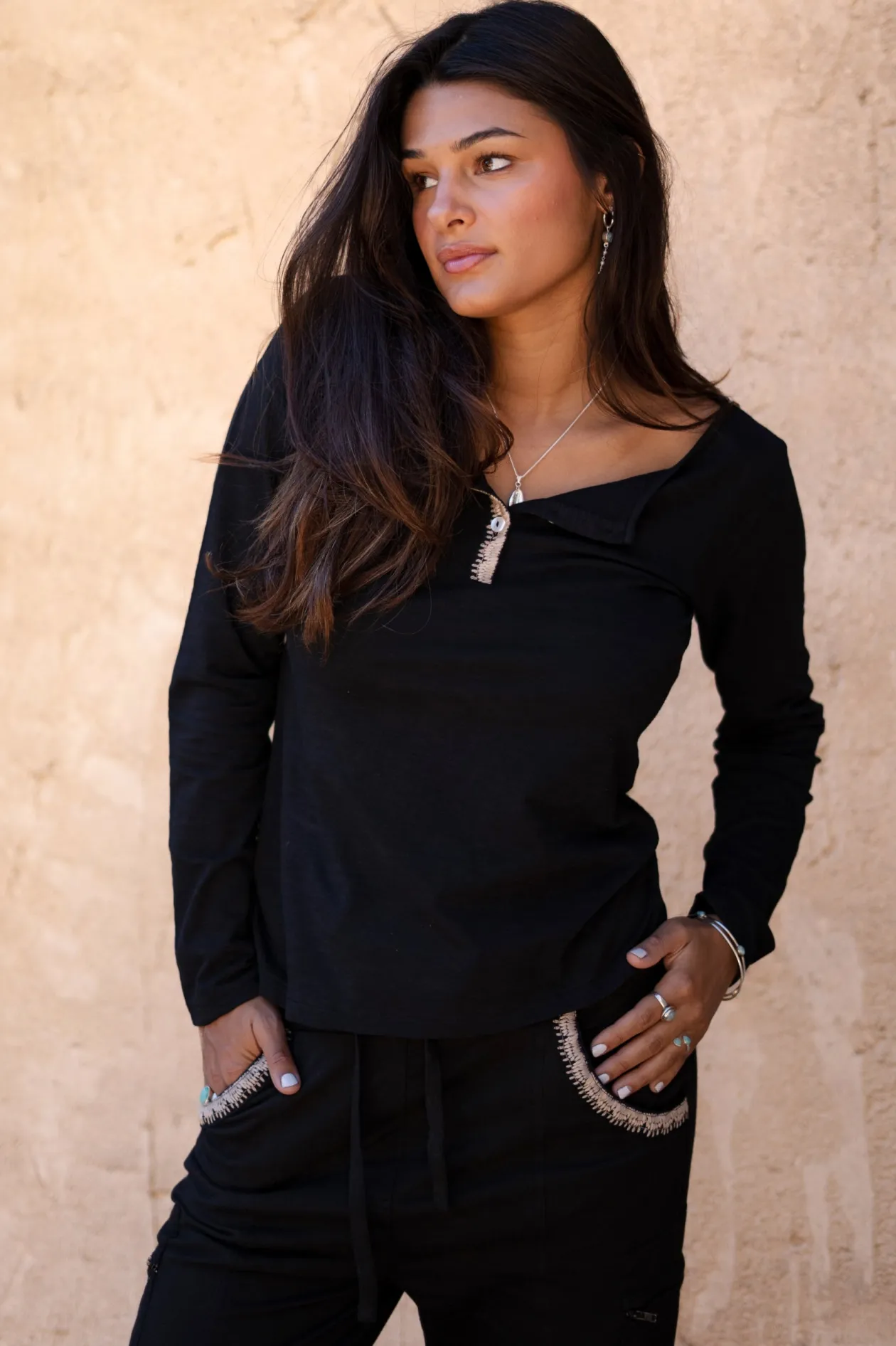 T-shirt Corazon Black