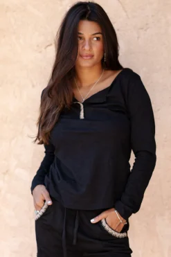 T-shirt Corazon Black