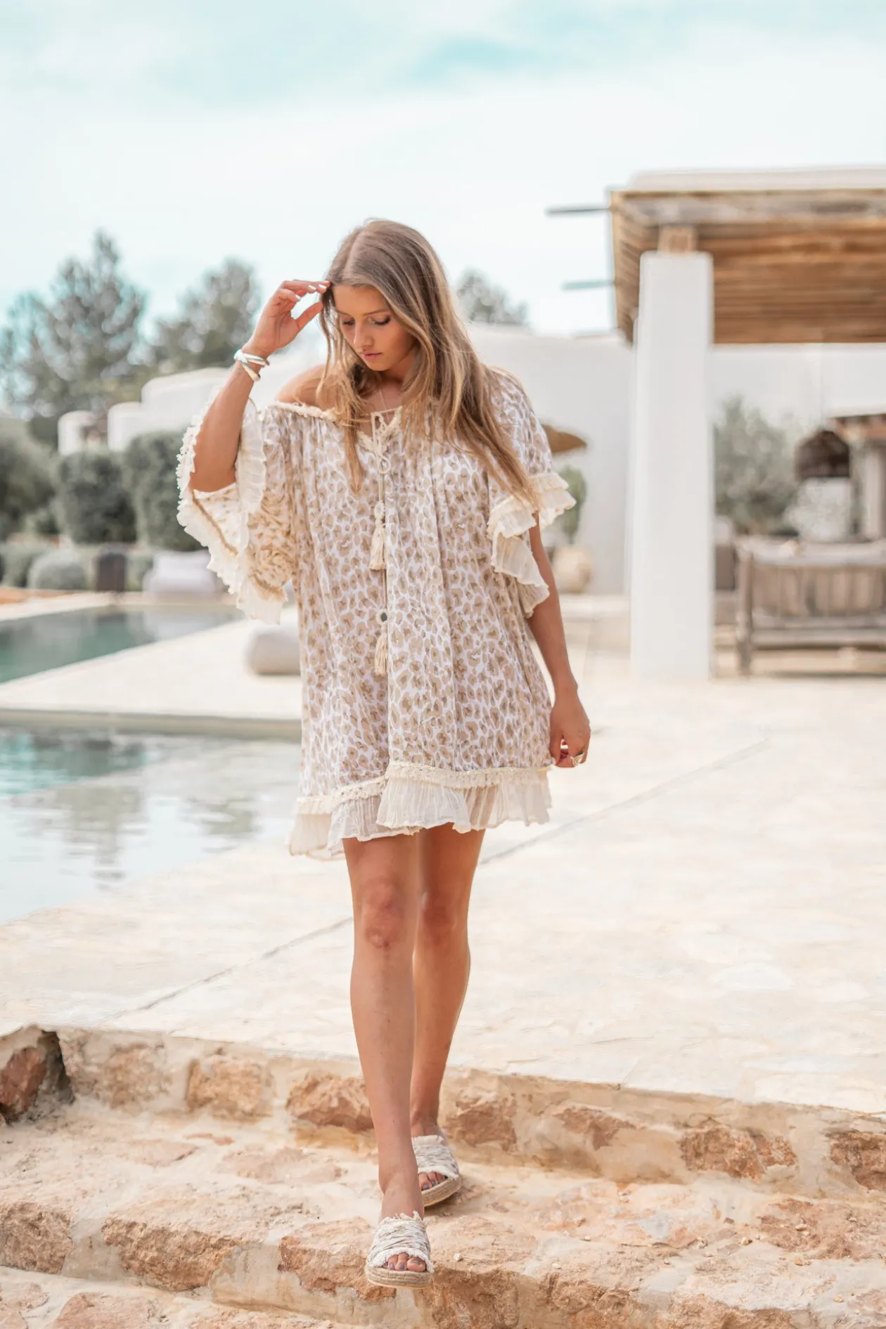 Tunic Ana Leopard Natural