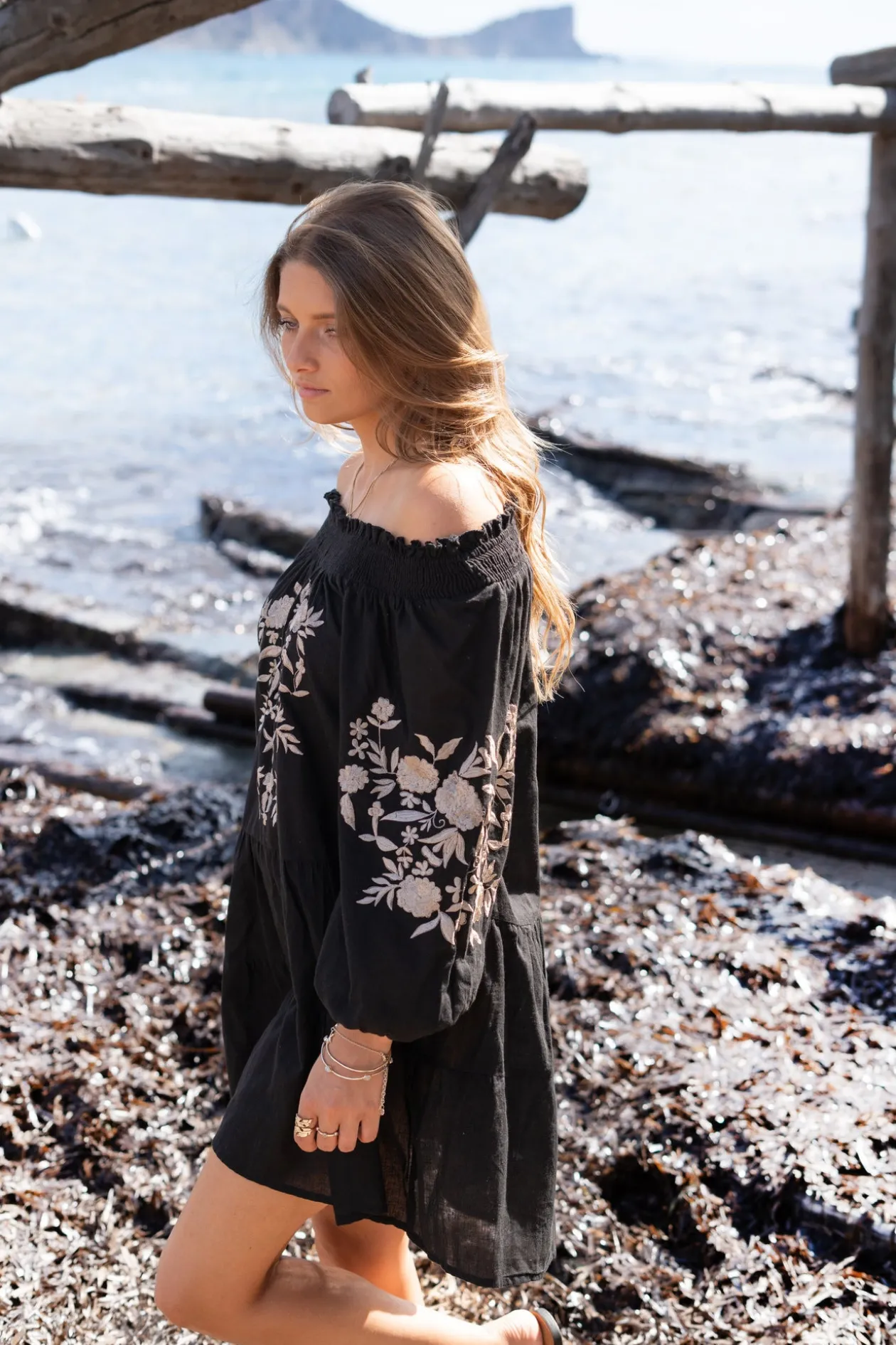 Tunic Elena Bordado Black