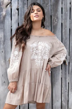 Tunic Elena Bordado Light Taupe