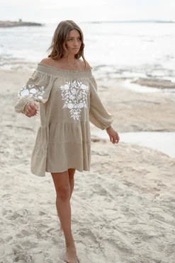 Tunic Elena Bordado Sand