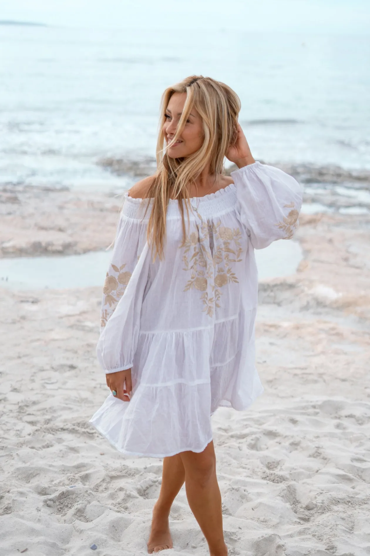 Tunic Elena Bordado White