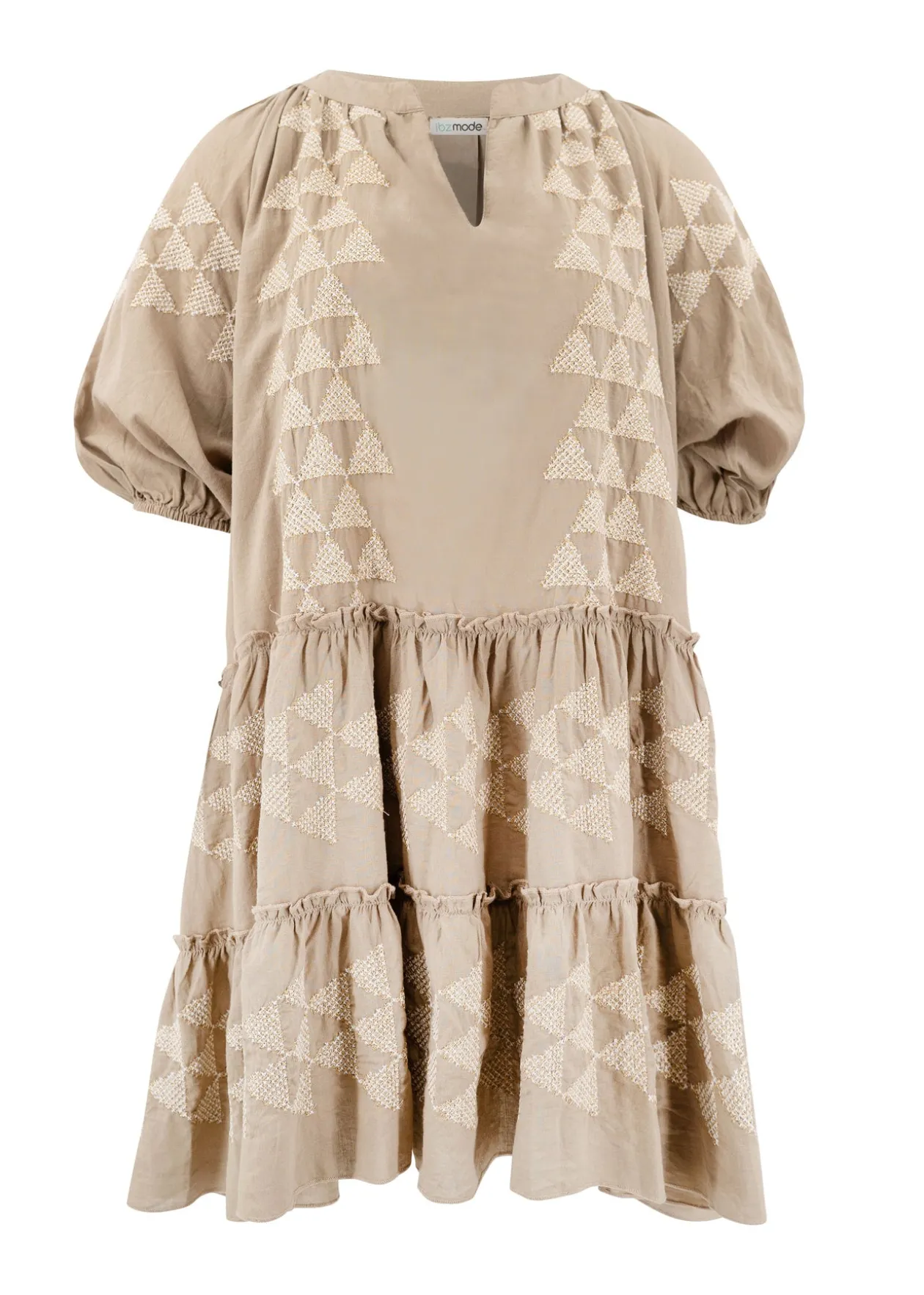 Tunic Ida Cuadros Taupe