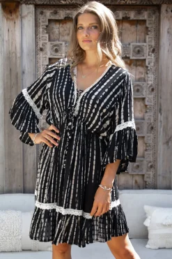 Tunic Isabella Crochet Black Tie Dye