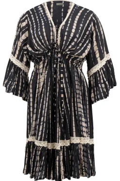 Tunic Isabella Crochet Black Tie Dye
