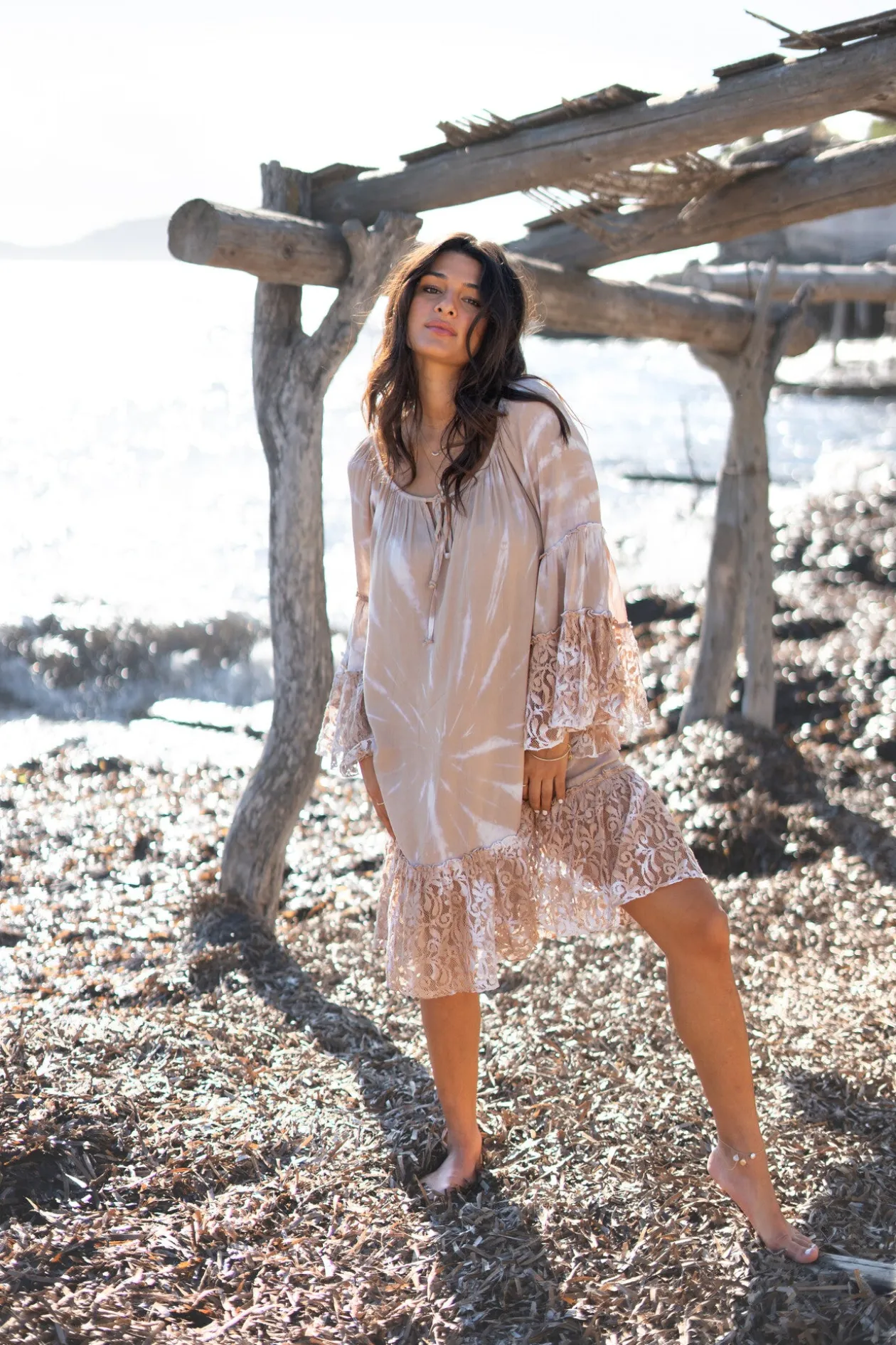Tunic Primavera Batik Taupe