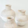Vase Kayu Off White