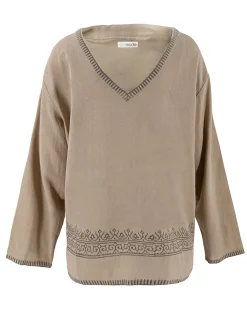 V-neck Shirt Raf Sand