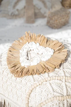 Wandhanger Heart Rose Seagrass