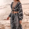 Wide Pants Emika Black Print