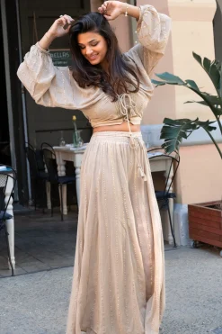 Wide Pants Emika Light Taupe