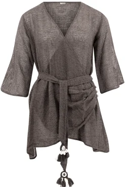 Wrap Dress Deya Dark Anthracite