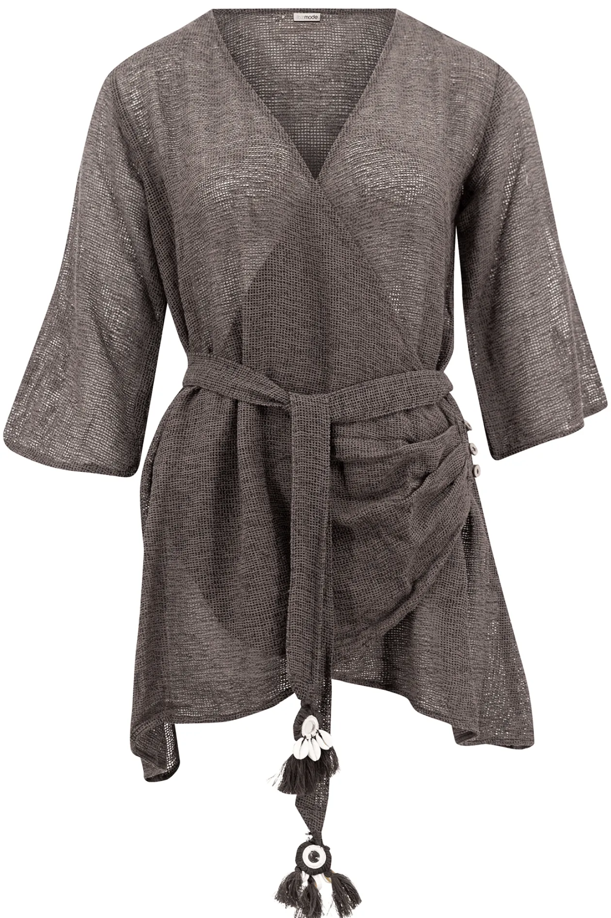 Wrap Dress Deya Dark Anthracite