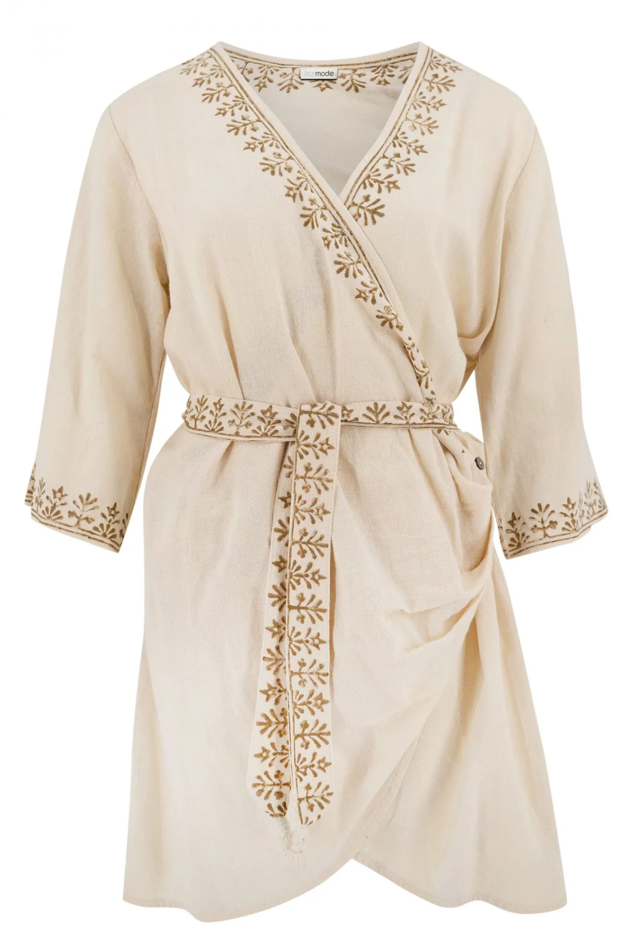 Wrap Dress Soof Scorva Ecru