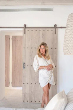 Wrap Dress Soof Scorva Ecru