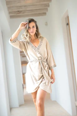 Wrap Dress Soof Scorva Sand
