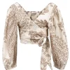Wrap Top Adella Taupe