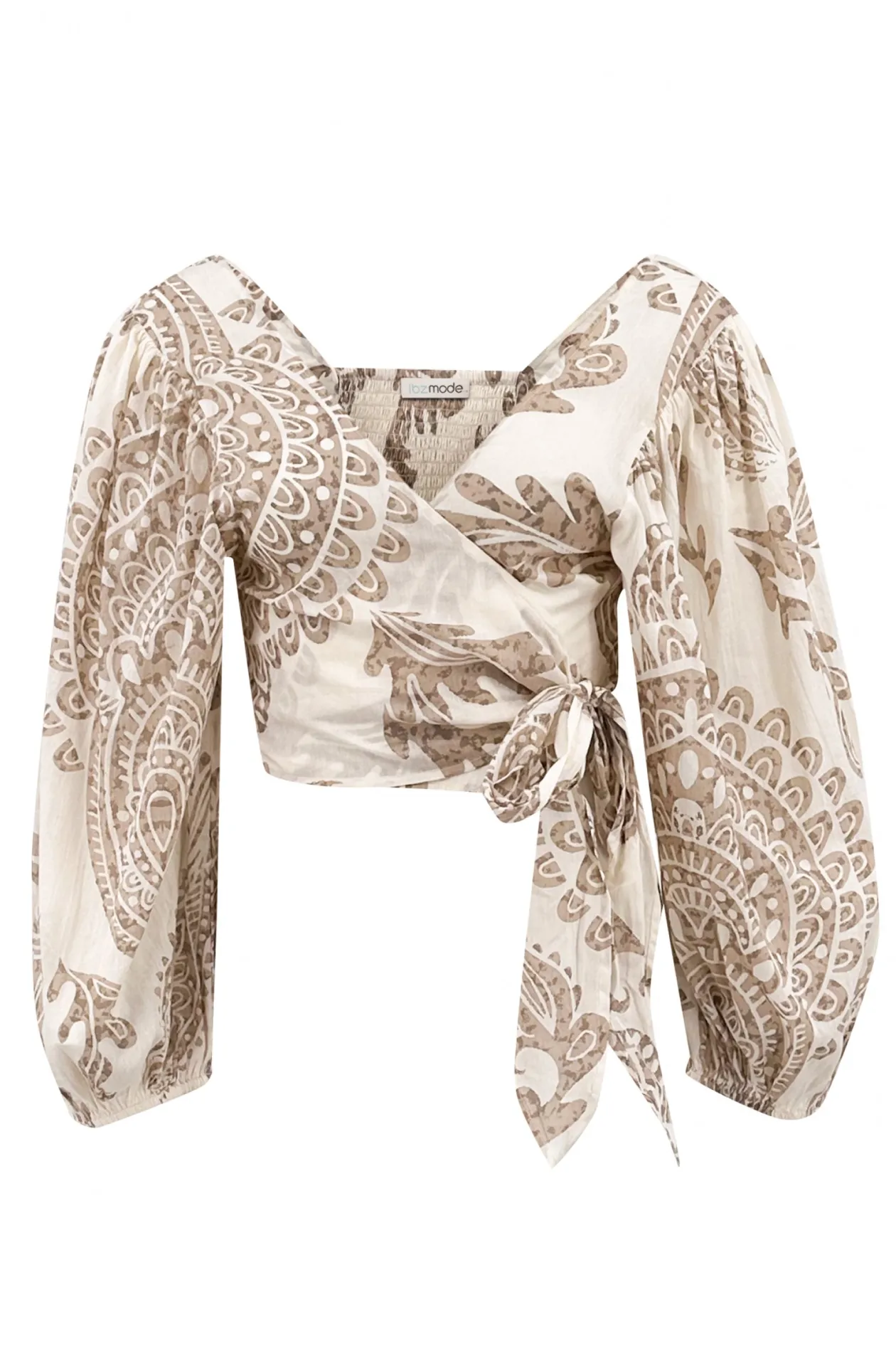 Wrap Top Adella Taupe