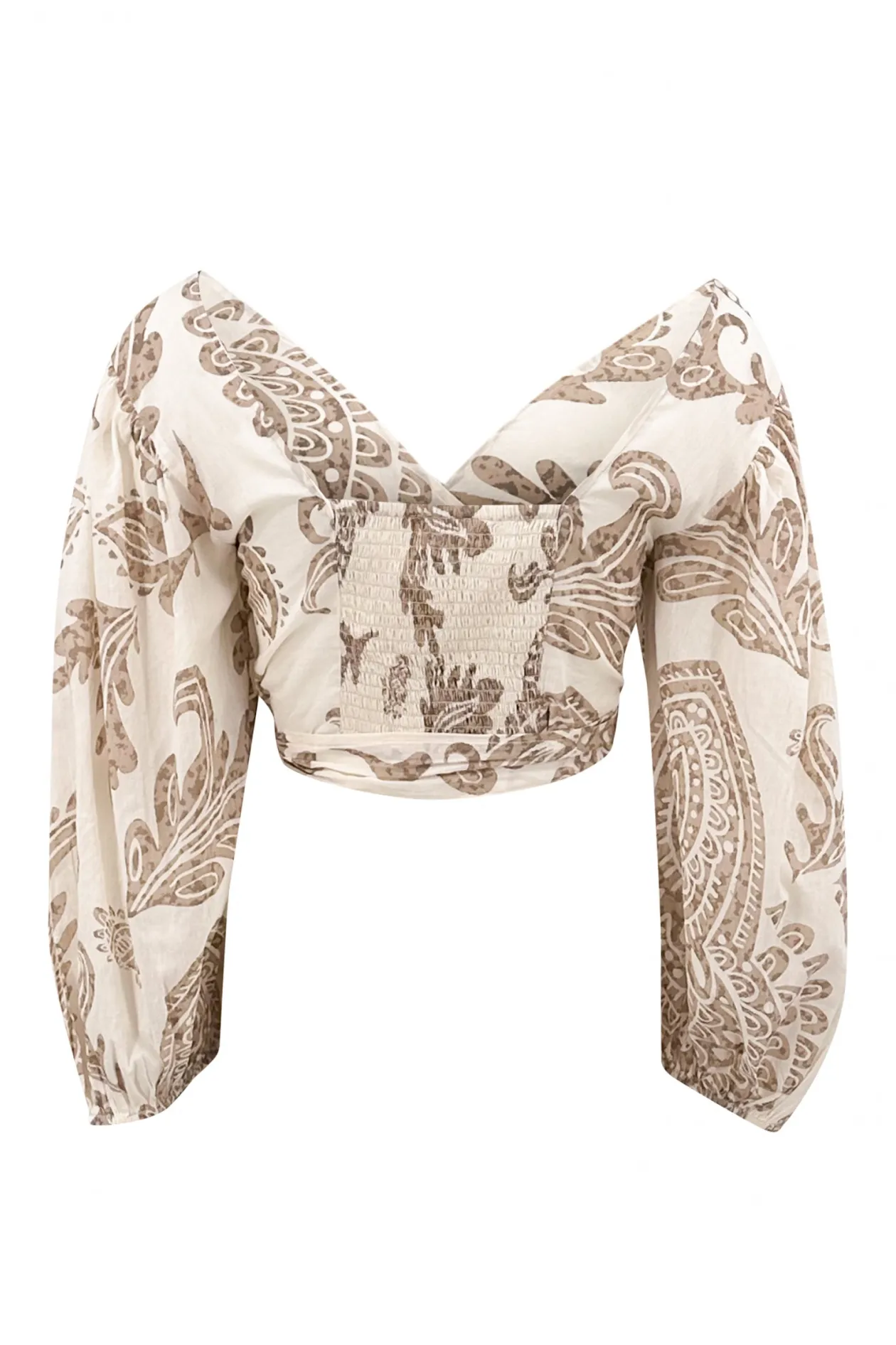 Wrap Top Adella Taupe