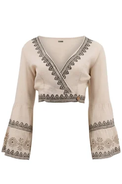 Wrap Top Adri Resort Ivory