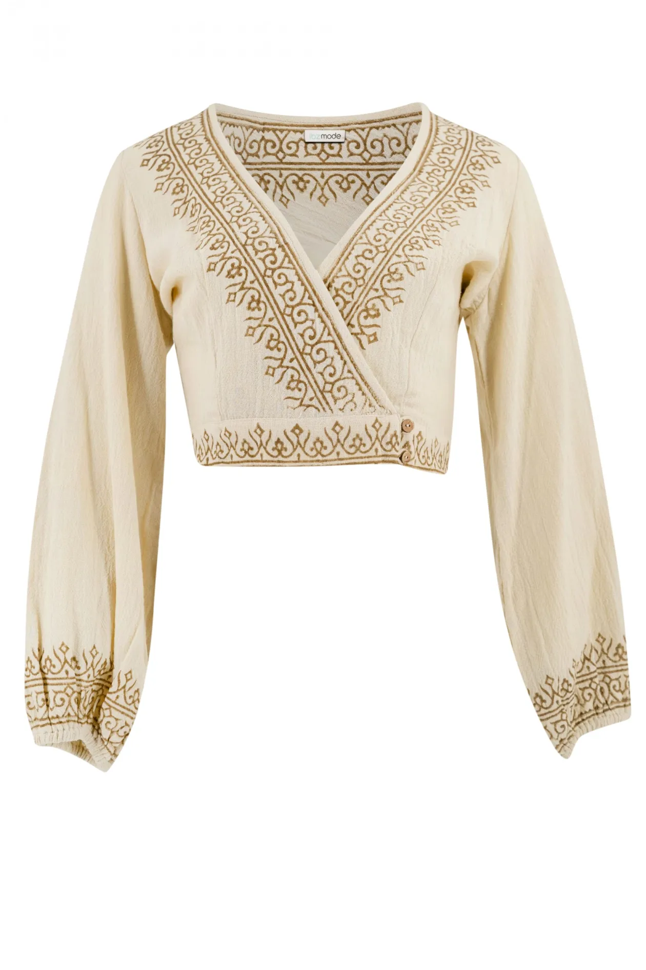 Wrap Top Adri Scorva Ecru