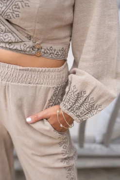 Wrap Top Adri Scorva Sand