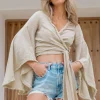 Wrap Top Garcia Taupe
