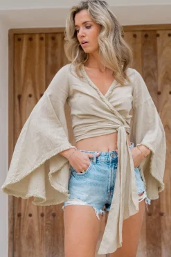 Wrap Top Garcia Taupe