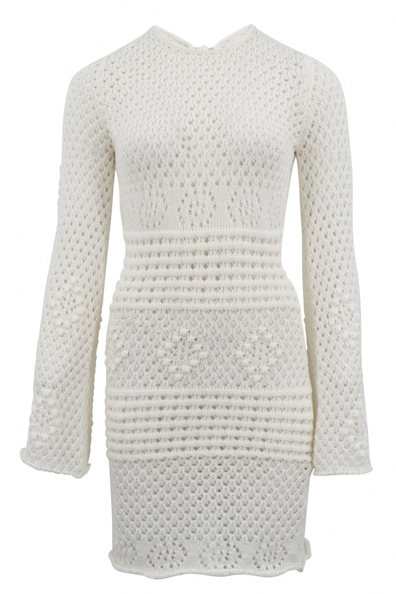 Zayn Ajour Summer Dress Off White